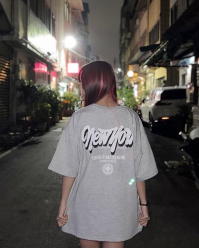 【現貨】newyork 立體陰影短T6