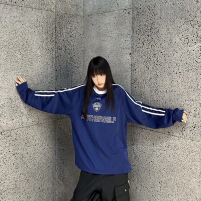 【現貨】雙線字母長袖球衣2