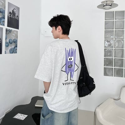 【四色同步隊服首選】手繪塗鴉印花短T5