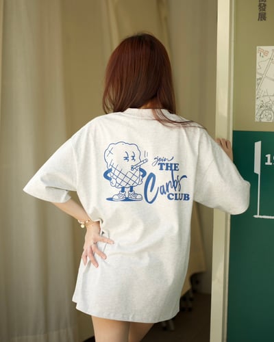 【現貨】join THE Carbs CLUB抽菸爆米花印花短T3