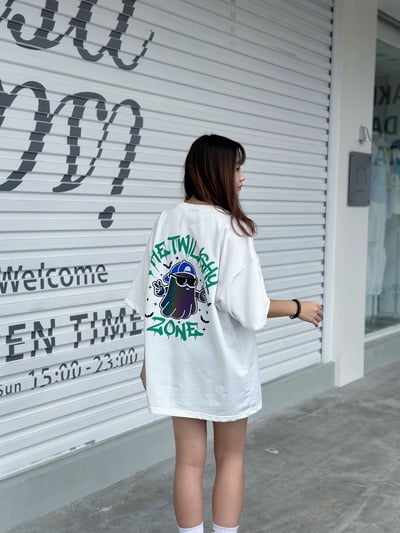 【現貨】反光炫彩墨鏡幽靈短T9