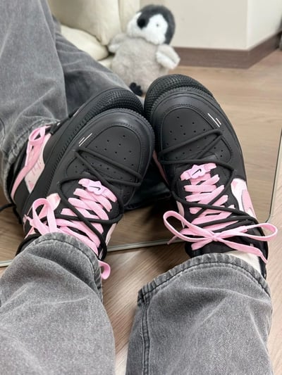 【吸睛爆表訂製款】Nike Air Force 1 粉黑陷阱9