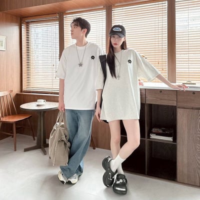 【SORONA® 涼感現貨】煤炭球刺繡短T3