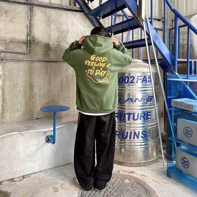 【現貨】GOOD FEELING IT TO DAY笑臉帽T3