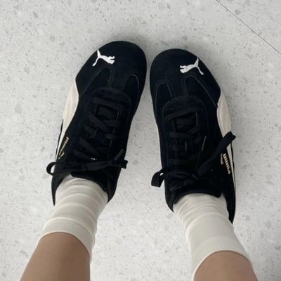 【限量折扣】PUMA SPEEDCAT OG 黑白 賽車鞋 復古 Rosé 朴彩英代言同款 男女鞋｜398846-01/調貨3