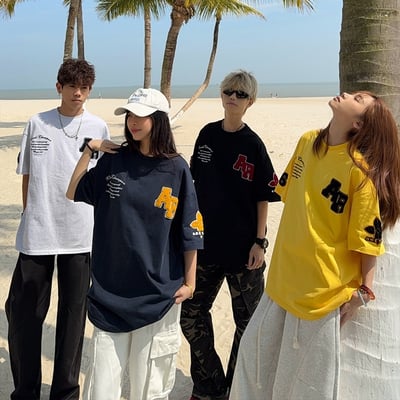 【特殊立體設計現貨】ARESUP毛巾繡美式短T5