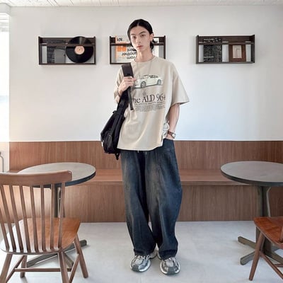 【現貨】The ALD 964復古跑車印花短T7