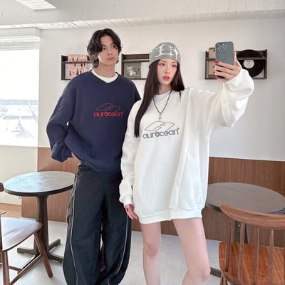 【現貨】aurocean美式刺繡大學T8