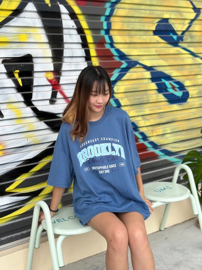 【繽紛校園風現貨】BROOKLYN英字短T3