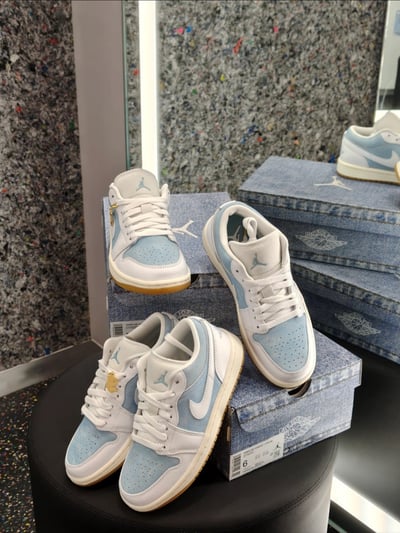 【限定款!現貨】AIR JORDAN 1 LOW W 丹寧牛仔 女款｜HQ2004-4003
