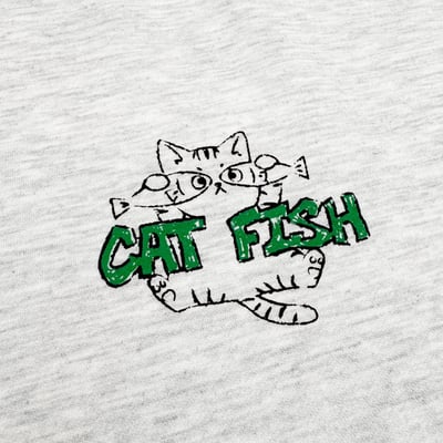 【現貨】CATFISH貓咪魚插畫感短T13