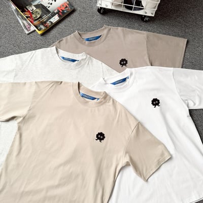 【SORONA® 涼感現貨】煤炭球刺繡短T10