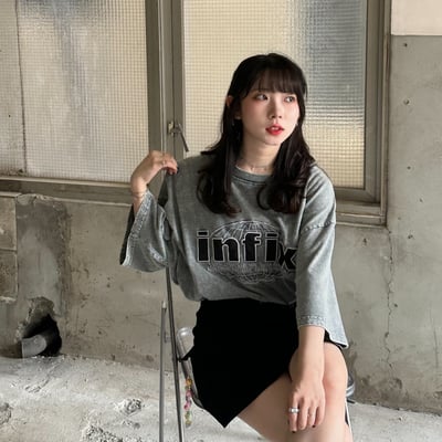 【現貨】INFIX貼布電繡水洗短T6