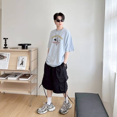 【現貨】NAUGHTY BEAR小熊畫家印花短T6