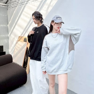 【現貨】 YX銀膠拼接大學T1