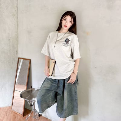 【現貨】AuTHENTICITY胖胖鬼反光炫彩短T5