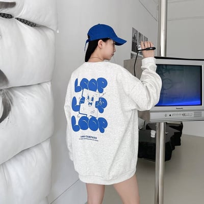 【現貨】卡通泡泡英字大學T3