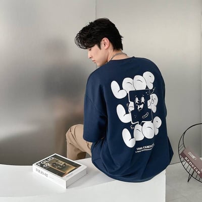 【萌度爆炸!!!現貨】卡通泡泡英文字短T5