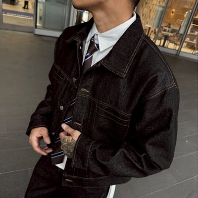 【整套幫你搭好】雅痞單寧牛仔套裝4