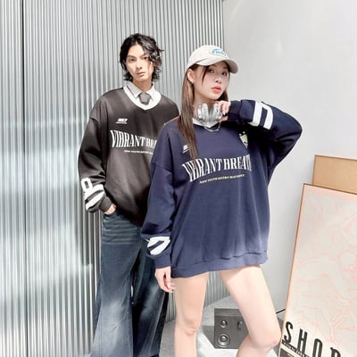 【現貨】VIBRANT BREATH美式復古V領大學T1