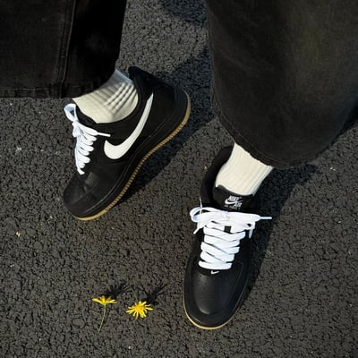 【國外限定預購】NIKE AIR FORCE “BLACK GUM” 黑白生膠｜IB6388-0011