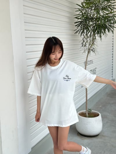 【現貨】Do What You Want 發泡草寫英字疊印短T6