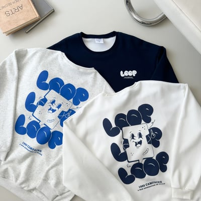 【現貨】卡通泡泡英字大學T9