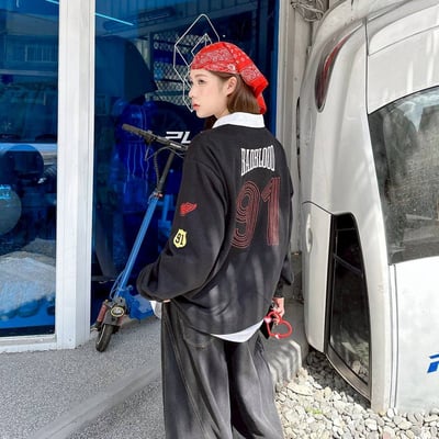 【現貨】BADBLOOD 91刺繡賽車風POLO衫3