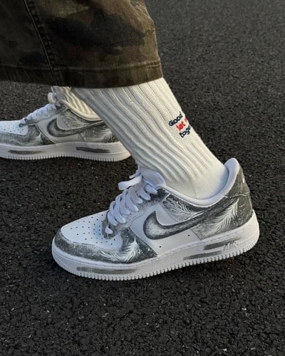 【訂製款】Nike Air Force 1 光翼灰痕6