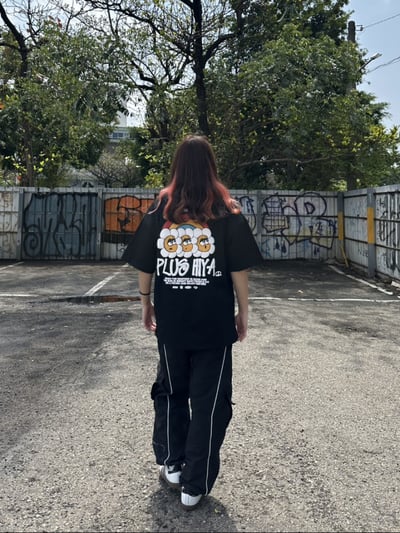 【可愛爆棚現貨】PLUS HIYA發泡彩虹花短T6