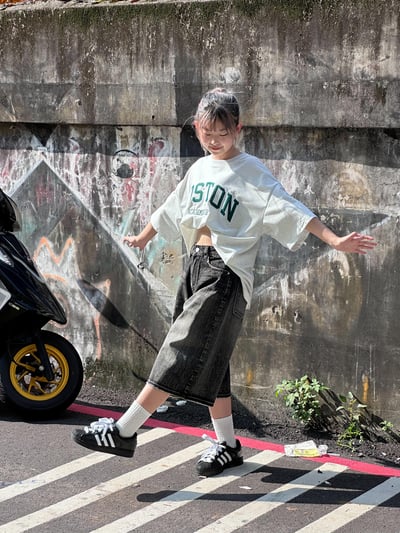 【現貨】直刷紋七分褲5