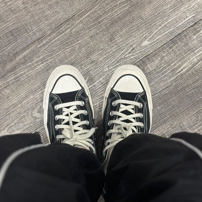 【必入經典款】Converse Chuck Taylor 1970s 低筒黑色帆布經典復古162058C/調貨4