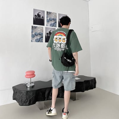 【可愛爆棚現貨】PLUS HIYA發泡彩虹花短T11