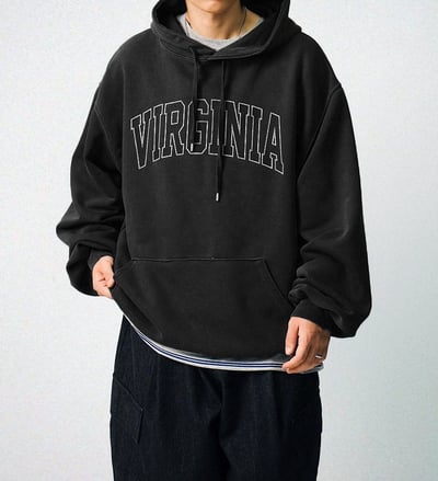 【現貨】美式簡約VIRGINIA牛奶絨帽T3