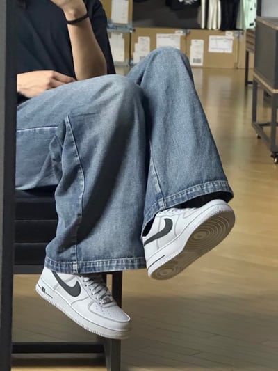 【全新爆款預購】NIKE AIR FORCE 1 狼煙灰 反車線 男款｜HQ2037-0041