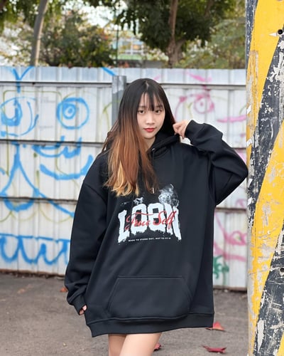 【街頭C位新品現貨】煙霧叛格牛奶絨帽T7