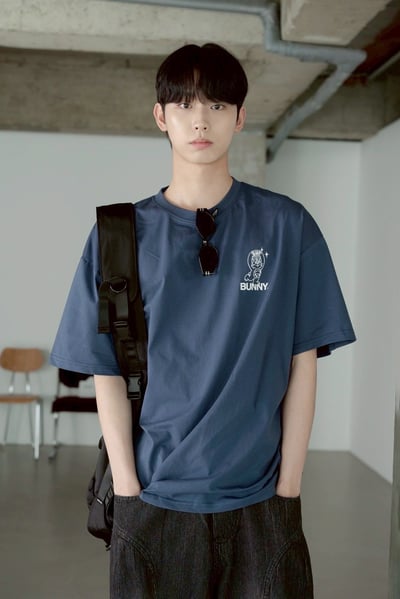 【SORONA® 涼感現貨】CEPT愛心BUNNY兔印花短T8