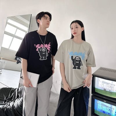 【超Q萌怪現貨】SAME泡泡字小怪獸短T6