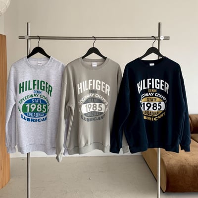 【現貨】1985美式標語刷毛大學T7