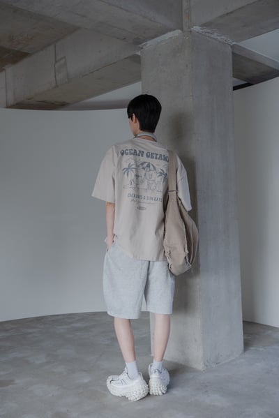 【現貨】陽光海岸雪糕甜筒印花短T4