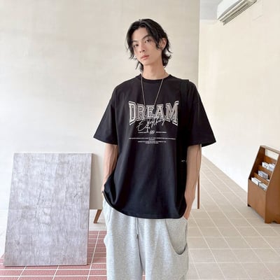 DREAM立體電繡休閒短T5