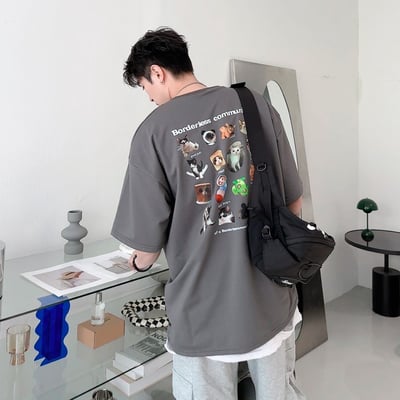 【現貨】貓咪滿版貼圖短T9