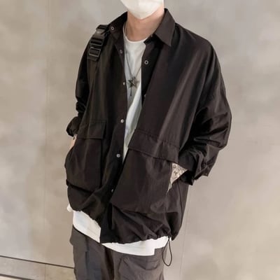【現貨】機能大口袋防風襯衫式外套1