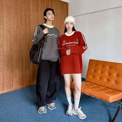 【現貨】FAVOURITENS 98撞色織帶毛衣6