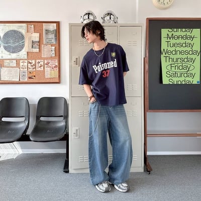 【現貨】Poisoned 37剝落感印花短T5