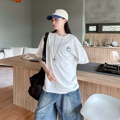 【現貨】HAIRDRY吹風機狗狗插畫印花短T6