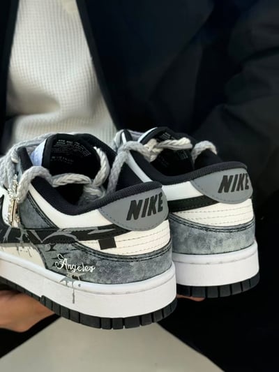 【訂製款】Nike Dunk Low 裂影灰燼9