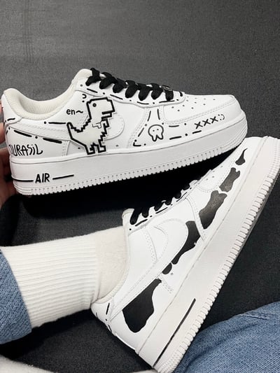 【訂製款】Nike Air Force 1 恐龍電玩3