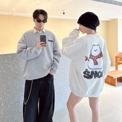 【現貨】SNOW雪人插畫感大學T2