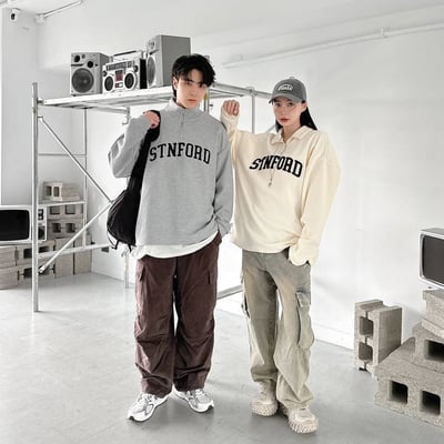 【現貨】STNFORD 毛巾繡小高領衛衣5